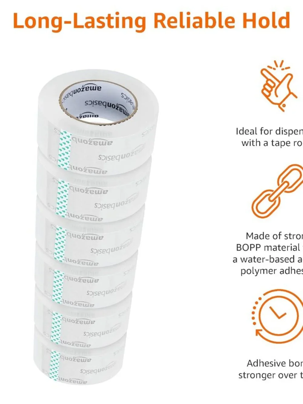 Ultimate 6-Pack Crystal Clear Packing Tape 1.88" x 109 Yards for Secure Sealing - Picture 4 of 9